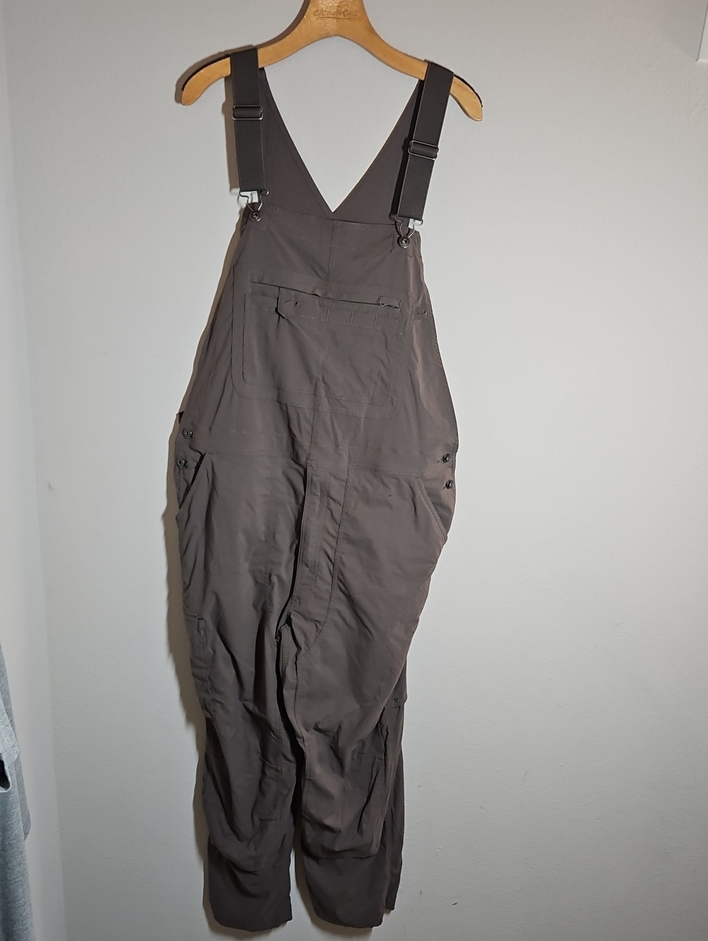 Dulith XL X 34 Grayish Brown Utility Overalls - Ripstop Material (1 Spot)